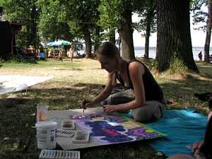 ��astn�ci workshop� na pl�i Ostende