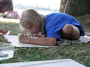 ��astn�ci workshop� na pl�i Ostende