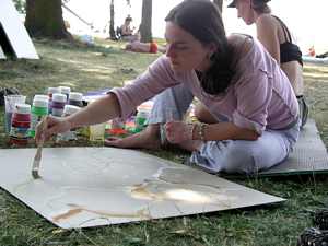 ��astn�ci workshop� na pl�i Ostende