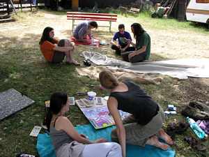 ��astn�ci workshop� na pl�i Ostende