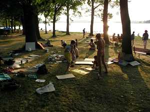 ��astn�ci workshop� na pl�i Ostende