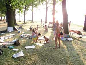 ��astn�ci workshop� na pl�i Ostende