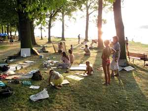 ��astn�ci workshop� na pl�i Ostende