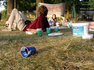 ��astn�ci workshop� na pl�i Ostende
