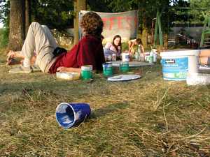 ��astn�ci workshop� na pl�i Ostende
