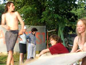 ��astn�ci workshop� na pl�i Ostende
