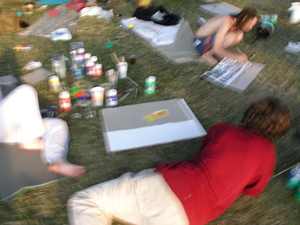 ��astn�ci workshop� na pl�i Ostende