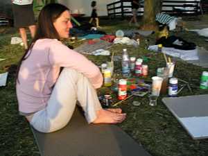 ��astn�ci workshop� na pl�i Ostende
